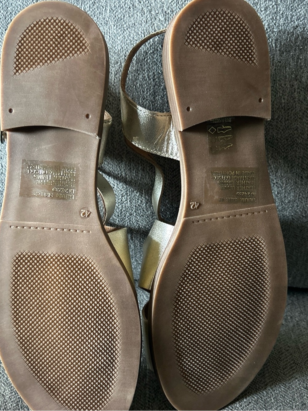 Miz Mooz gold lilium Crisscross Sandals size 11.5 - Picture 10 of 12